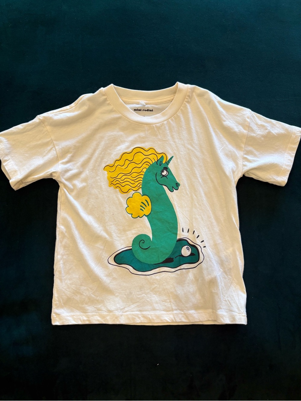 mini rodini White Kids Unicorn Graphic Tee
